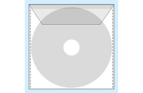 PLASTIC CD COVER WITH FLAP SET/50
